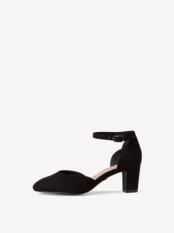 Black Women's Tamaris Buckle Pumps | NAE-546817