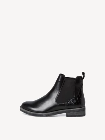 Black Women's Tamaris Chelsea Booties | JMB-406583