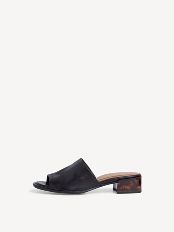 Black Women's Tamaris Heeled Mules | SOB-963845