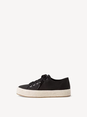 Black Women's Tamaris Low Tops Sneakers | HQP-943587