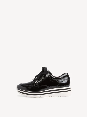 Black Women's Tamaris Low Tops Sneakers | IJQ-479853