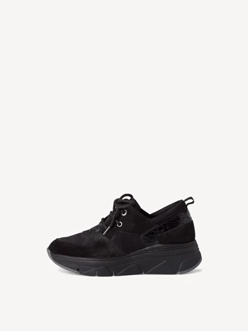 Black Women's Tamaris Low Tops Sneakers | JFW-158692