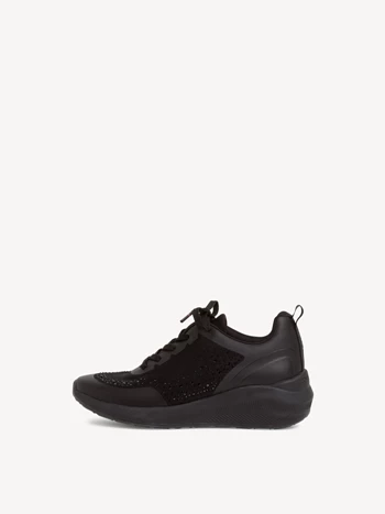 Black Women's Tamaris Low Tops Sneakers | OLE-589430