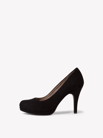 Black Women's Tamaris Plateau High Tops Heels Pumps | ILS-819725
