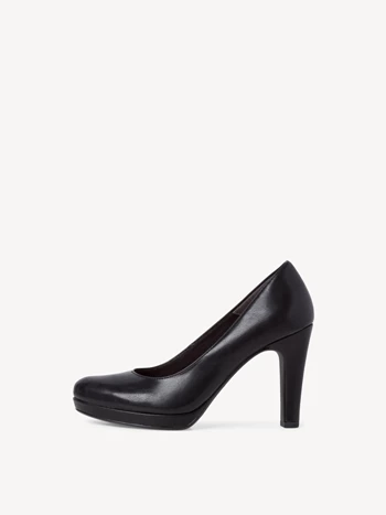 Black Women's Tamaris Plateau High Tops Heels Pumps | PHR-732149