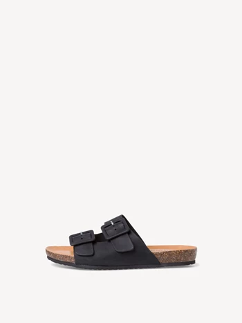 Black Women's Tamaris Slippers for Home Mules | HVY-064328