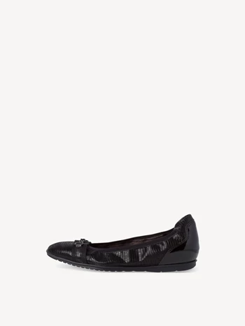 Black Women's Tamaris Sporty Ballerina | GJS-590271
