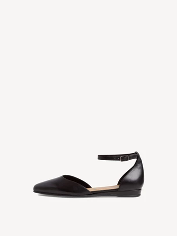 Black Women's Tamaris Strappy Ballerina | TKA-908421
