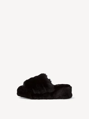Black Women's Tamaris Toe Post Mules | SKU-763208