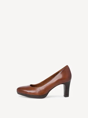 Brown Women's Tamaris Plateau Pumps | DEK-093678
