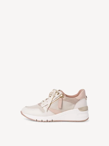 Cream / Rose Women's Tamaris Low Tops Sneakers | DFH-376980