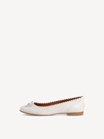 Cream Women's Tamaris Ballerina | LGA-940136