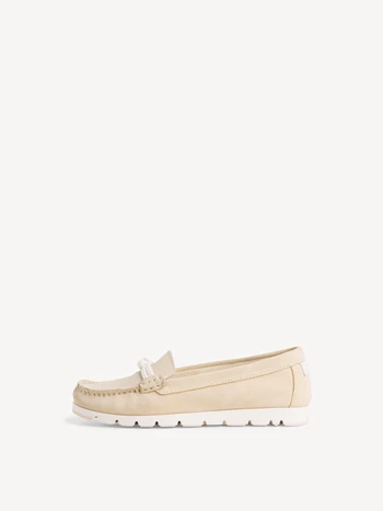 Cream Women's Tamaris Boat Shoes | DUT-593421
