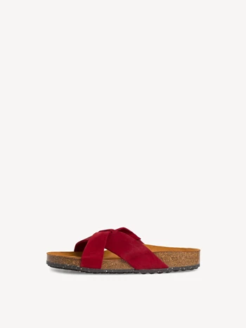 Deep Red Women's Tamaris Slippers for Home Mules | OIX-364708