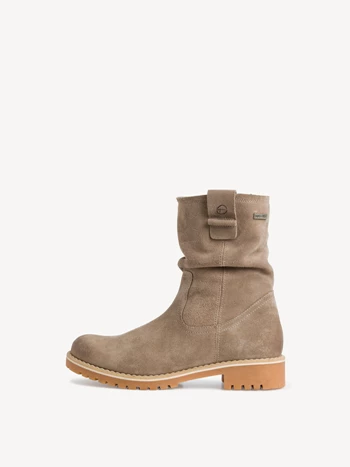 Grey Brown Women's Tamaris Heeled Low Tops Winter Boots | ENH-018647