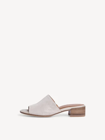 Grey / Brown Women's Tamaris Heeled Mules | XUK-197563