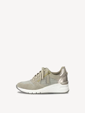 Grey Brown Women's Tamaris Low Tops Sneakers | ZWO-286401