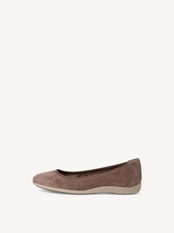 Grey / Brown Women's Tamaris Sporty Ballerina | VBI-546013