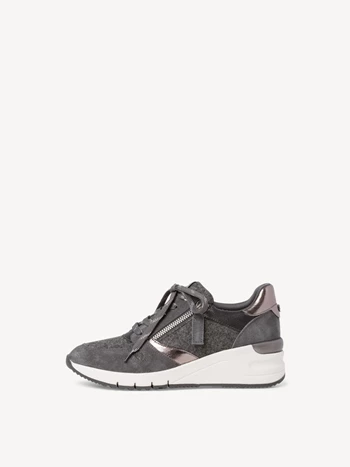 Grey Women's Tamaris Low Tops Sneakers | WBF-648910