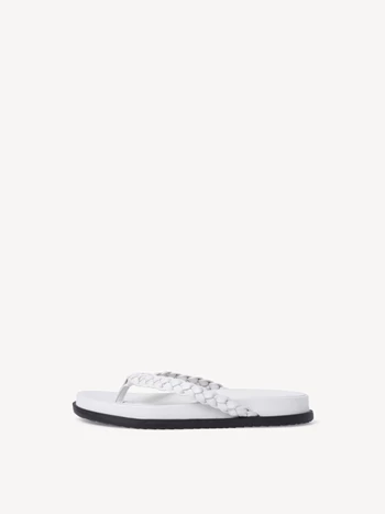 Grey Women's Tamaris Toe Post Mules | FJS-216953
