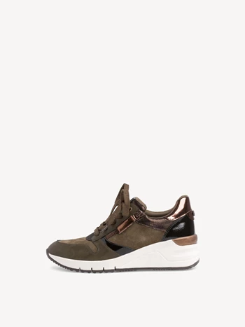 Khaki Women's Tamaris Low Tops Sneakers | TPY-758930