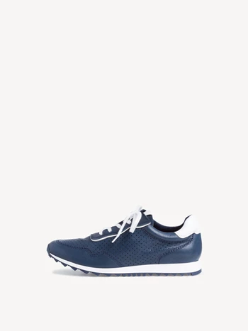 Navy / White Women's Tamaris Low Tops Sneakers | PNY-581467