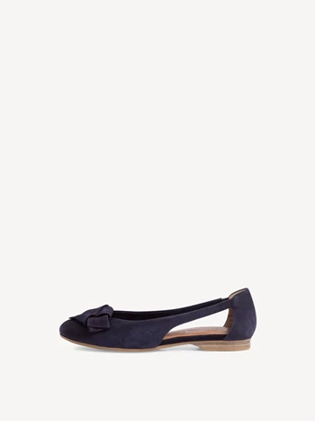 Navy Women's Tamaris Ballerina | YGN-125376