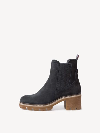 Navy Women's Tamaris Chelsea Booties | MEQ-493758