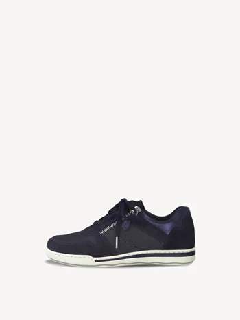 Navy Women's Tamaris Low Tops Sneakers | EIY-730869