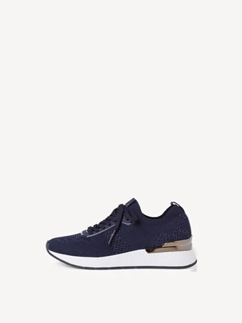 Navy Women's Tamaris Low Tops Sneakers | FAI-431270