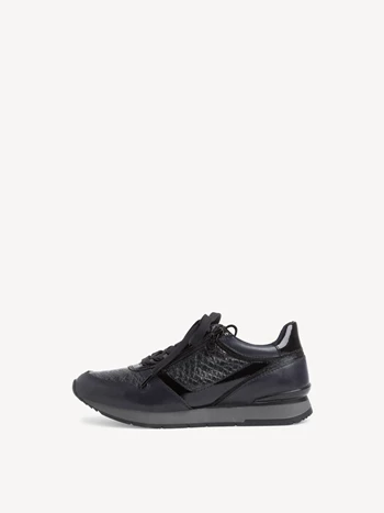 Navy Women's Tamaris Low Tops Sneakers | POE-327980