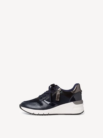 Navy Women's Tamaris Low Tops Sneakers | YMC-917053