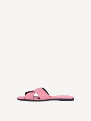 Pink / Brown Women's Tamaris Mules | UZG-817650