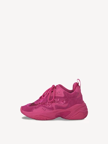 Pink Women's Tamaris Low Tops Sneakers | OPV-267345