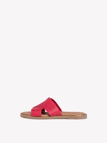 Red / Brown Women's Tamaris Mules | SYZ-672381