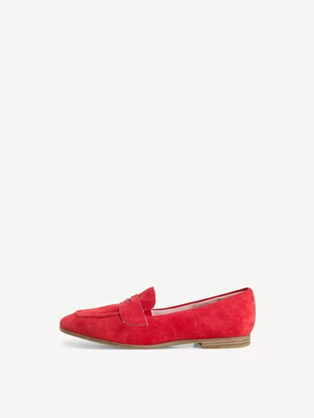 Red Women's Tamaris Loafers Slippers | NAG-165940