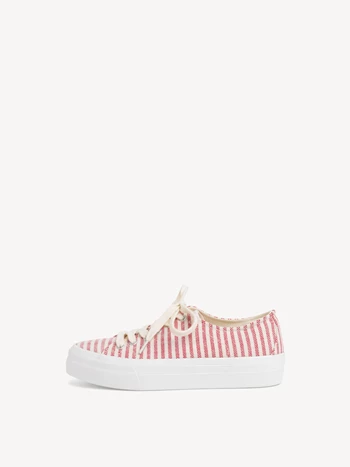Red Women's Tamaris Low Tops Sneakers | QAG-309581