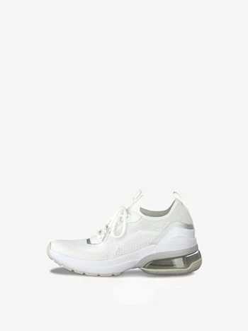 Silver White Women's Tamaris Low Tops Sneakers | VZM-538627