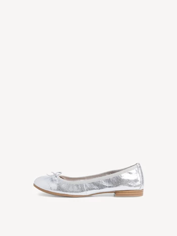 Silver Women's Tamaris Ballerina | FKM-746918