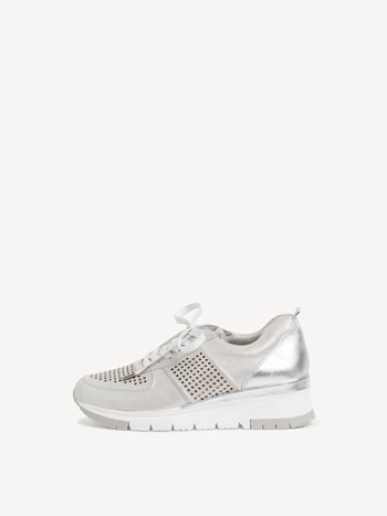 Silver Women's Tamaris Low Tops Sneakers | CML-798043