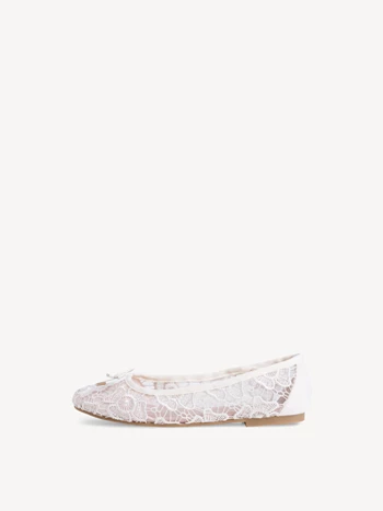 White Women's Tamaris Ballerina | EID-135782