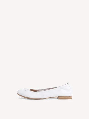 White Women's Tamaris Ballerina | JEQ-769135