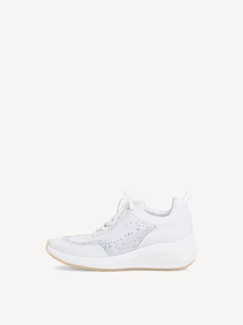 White Women's Tamaris Low Tops Sneakers | AGR-654308