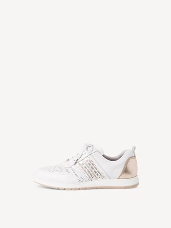 White Women's Tamaris Low Tops Sneakers | NUI-456831