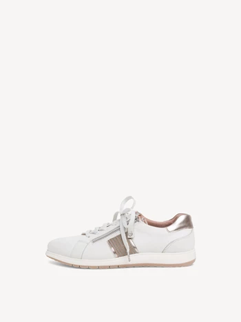 White Women's Tamaris Low Tops Sneakers | OQK-763042