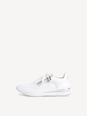 White Women's Tamaris Low Tops Sneakers | OZW-723081