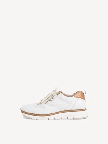 White Women's Tamaris Low Tops Sneakers | PHD-283546