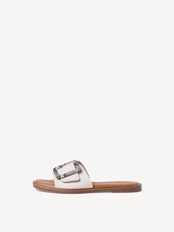 White Women's Tamaris Mules | PGB-347108