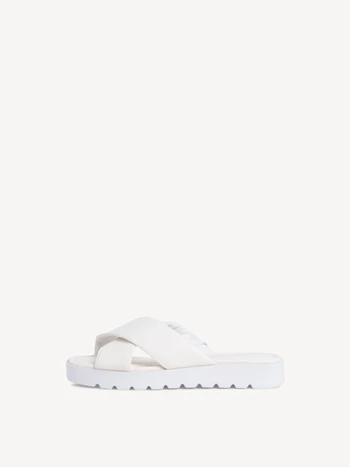 White Women's Tamaris Mules | TAC-431280