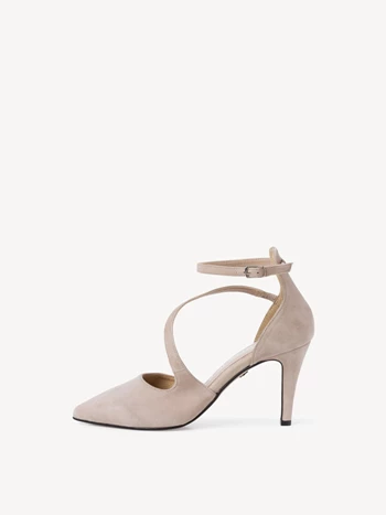 White Women's Tamaris Peeptoes Pumps | UVT-845679